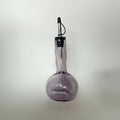 Dented oil bottle -amethyst