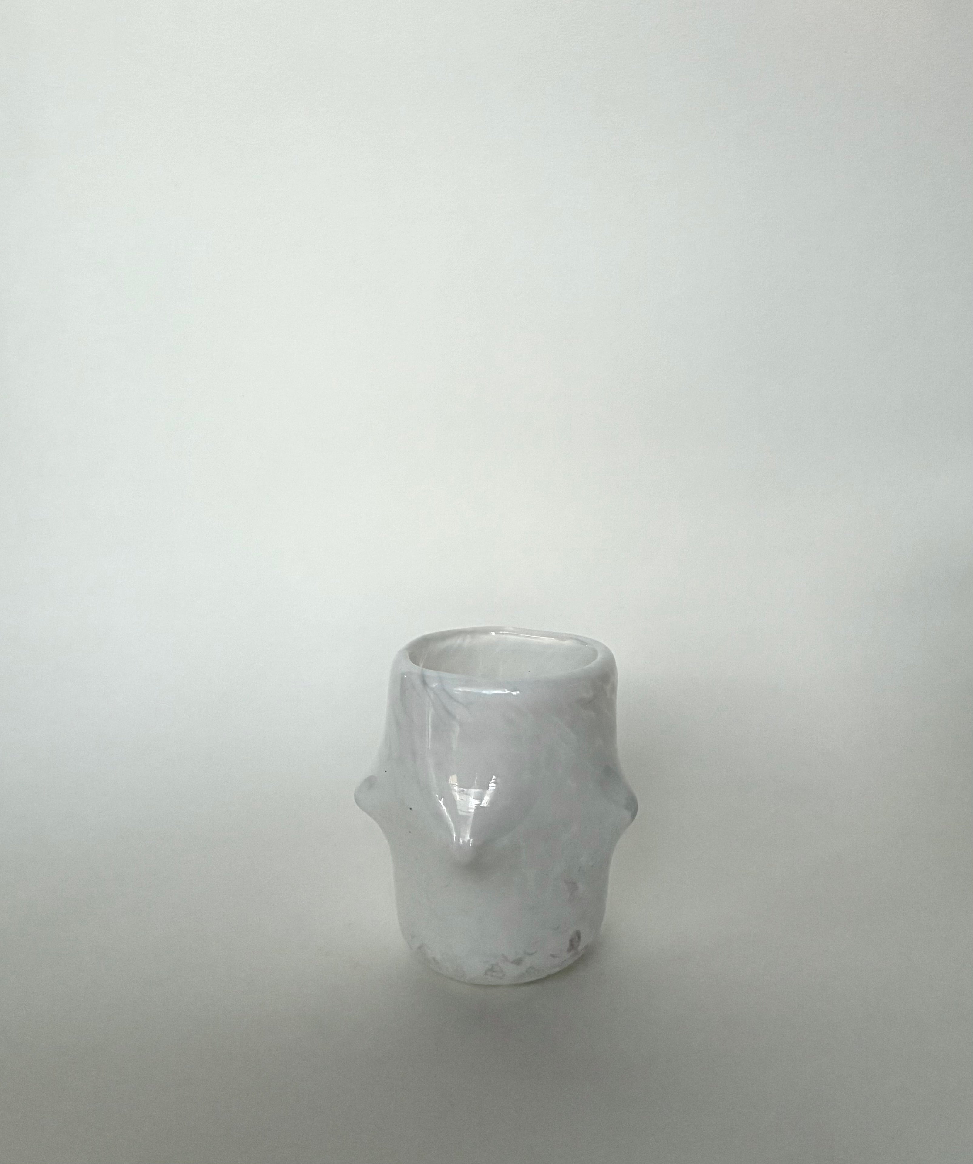 “don’t touch me” shot glass white